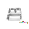 Plateau inox 3 compartiments enfant