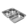 Plateau inox 3 compartiments enfant