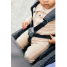 Quadruple Stroller - 4 Children - Black + Rain Cover + Sun Canopies