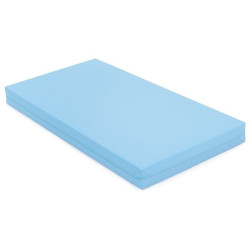 Matelas en mousse imperméable 60 x 120 x 10 cm bleu clair