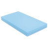 Matelas en mousse imperméable 60 x 120 x 10 cm bleu clair