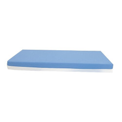 Matelas imperméable bicolor 60x120x10 blanc/bleu