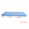 Matelas imperméable bicolor 60x120x10 blanc/bleu