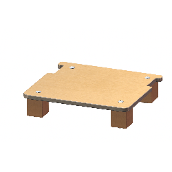 Repose pieds en bois - TC-T2
