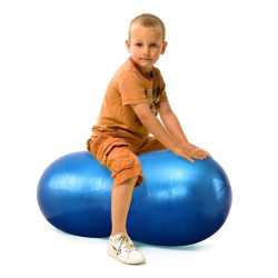 Ballon gymnic physio roll 60 cm bleu