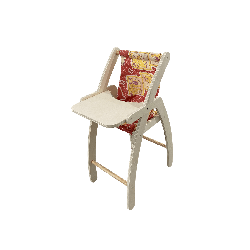 Chaise haute en bois pour poupée