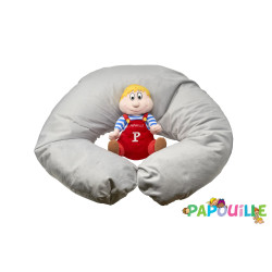 Coussin cale-bébé d'allaitement GRIS