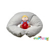 Coussin cale-bébé d'allaitement GRIS