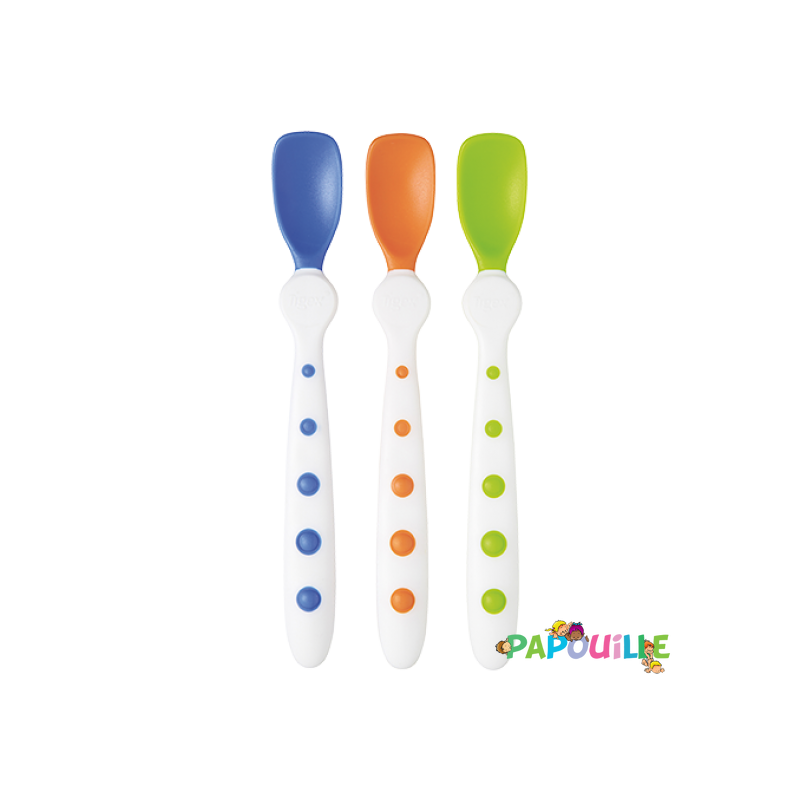 Lot de 3 cuillères ergonomique - hygiéniques
