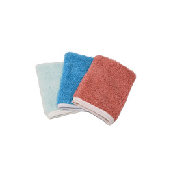 Set de 3 gants de toilette éponge d'apprentissage