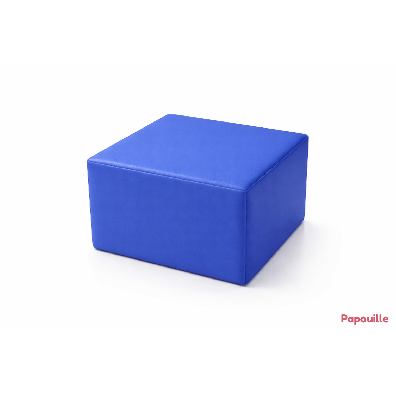 Pouf cube en mousse pvc h.25cm