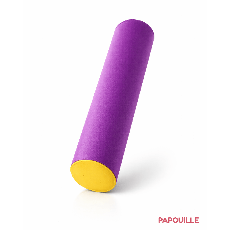 Module cylindre bicolore en mousse pvc diam. 15 cm x l. 60 cm groix jaune