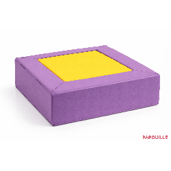 Module de 2 cubes carrés en mousse pvc empilable h.25