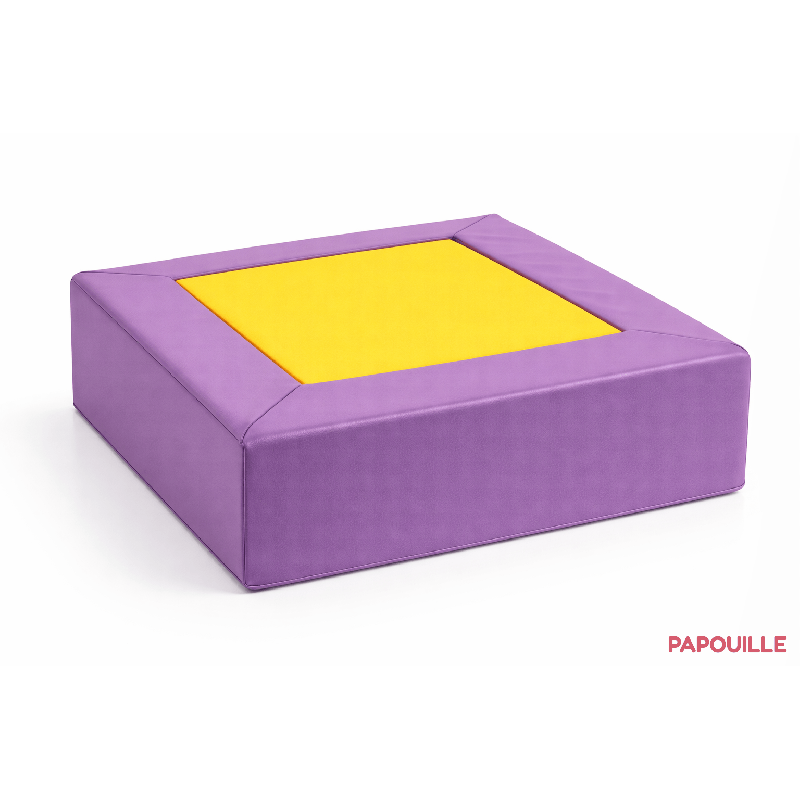 Module de 2 cubes carrés en mousse pvc empilable h.25
