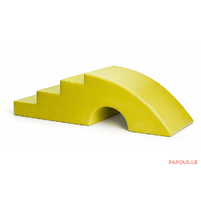 Module dôme à marches en mousse pvc h. 36 cm jaune