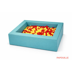 Piscine à balles en mousse revêtement pvc 140 x 140 cm