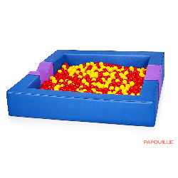 Piscine à balles en mousse revêtement pvc avec extension (complète)