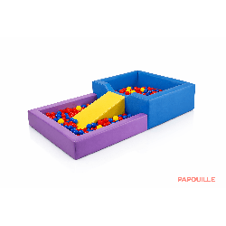 Piscine à balles en mousse revêtement pvc avec plongeoir