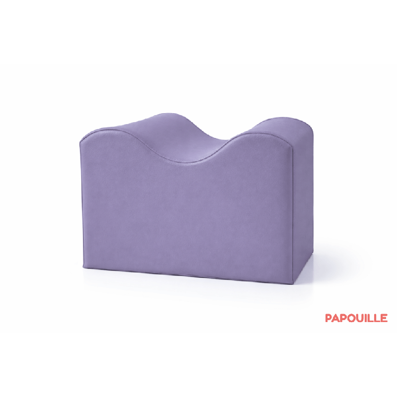 Module petite vague ondulé en mousse parme