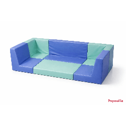 Tapis aire de jeux avec dossier en mousse 2 côtés