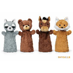 Les 4 marionnettes animaux