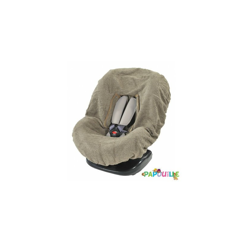 Housse en éponge pour siège auto gro+ 1er age taupe