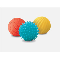 3 balles tactiles sensorielles