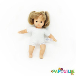 Poupée corps mou avec cheveux 30cm fille