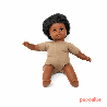 Poupon corps mou avec cheveux africain 30cm garçon
