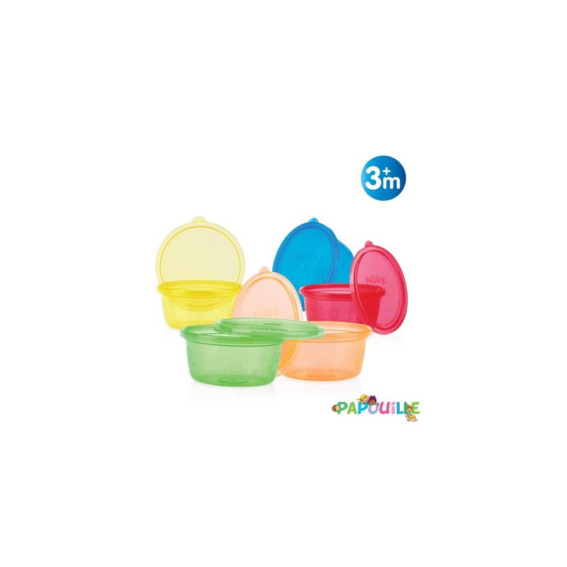6 pots de conservation hermétique 300ml