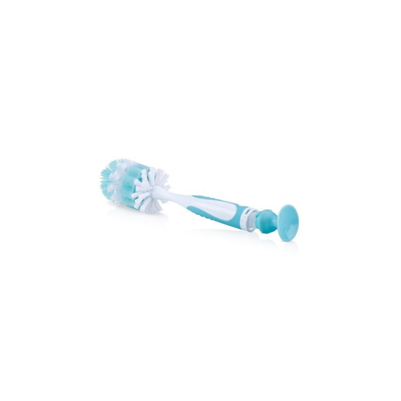 Goupillon 2 en 1 pour biberon et tétine avec ventouse