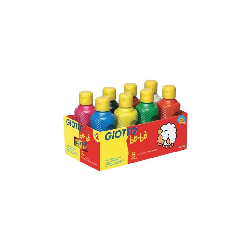 Set de 8 gouaches 250ml