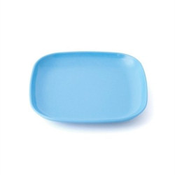 Assiette carré multi-usage mélamine bleu