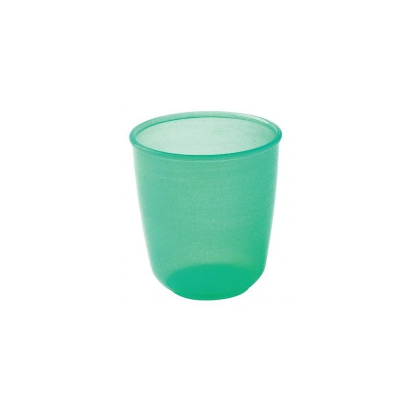 Gobelet polypropylène 15cl bleu transparent