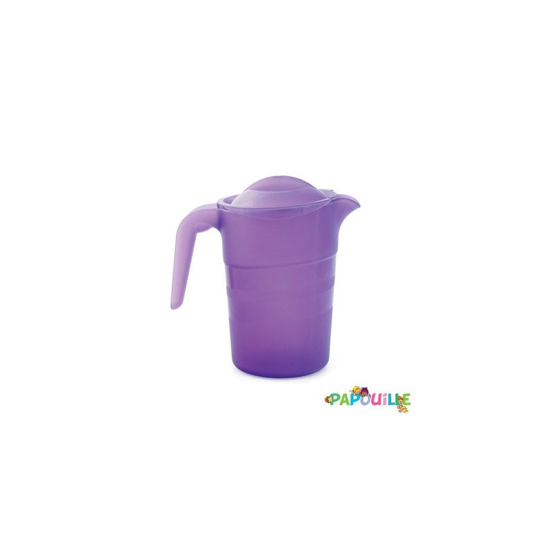 Pichet 1l polypropylène empilable avec couvercle b