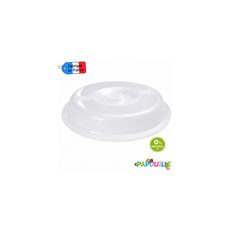 Couvre assiette polypropylène diam 18,8cm