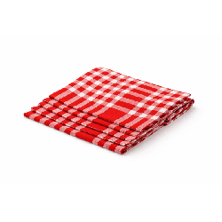 DE Serviette de table normande vichy 45 x 45 lot de 12
