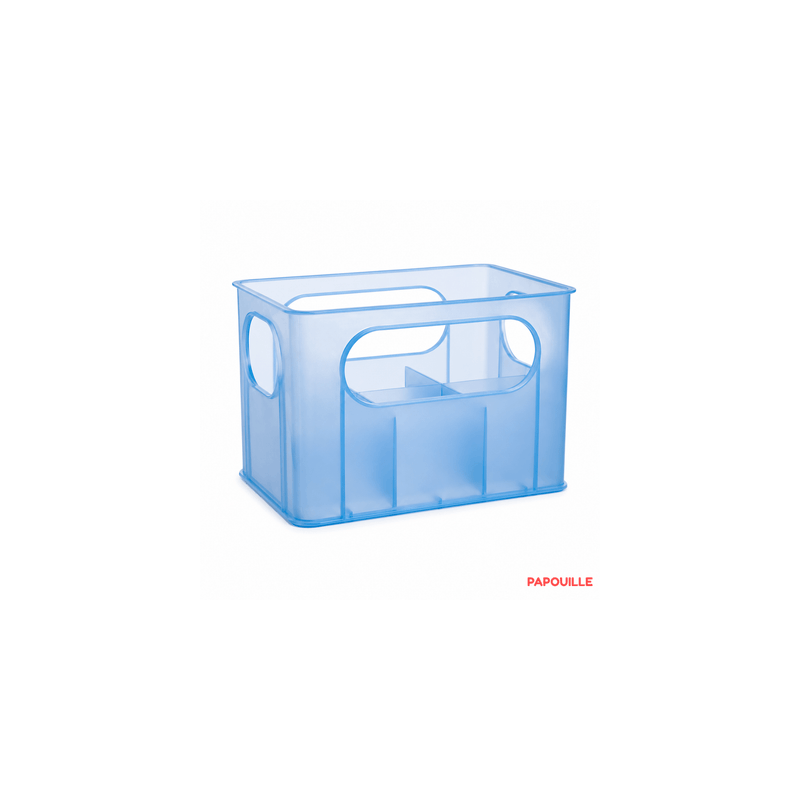 Casier porte ou range biberons bleu rd