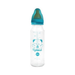 Biberon en verre 240ml avec tétine nn ciel