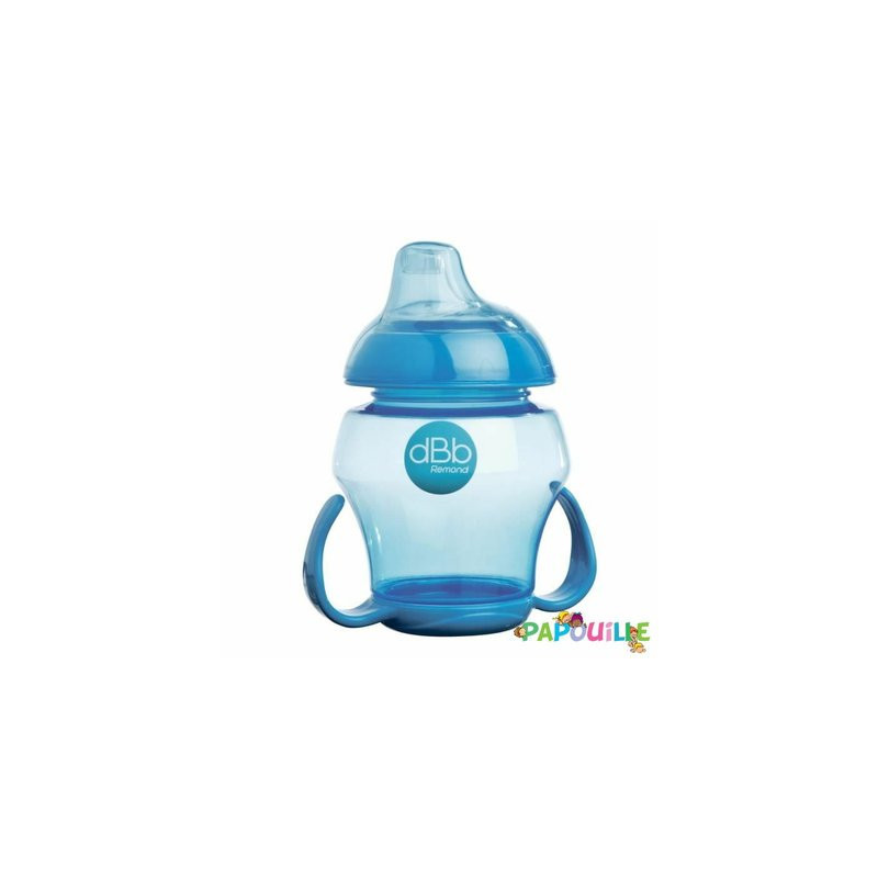 Tasse à bec souple ergonomique 250ml baby bleu