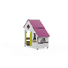 Maisonnette enfant extérieur en bois fixation courte
