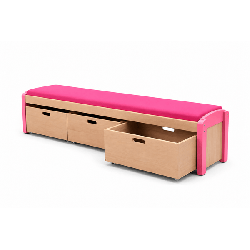 Banc et ses 3 casiers naturel