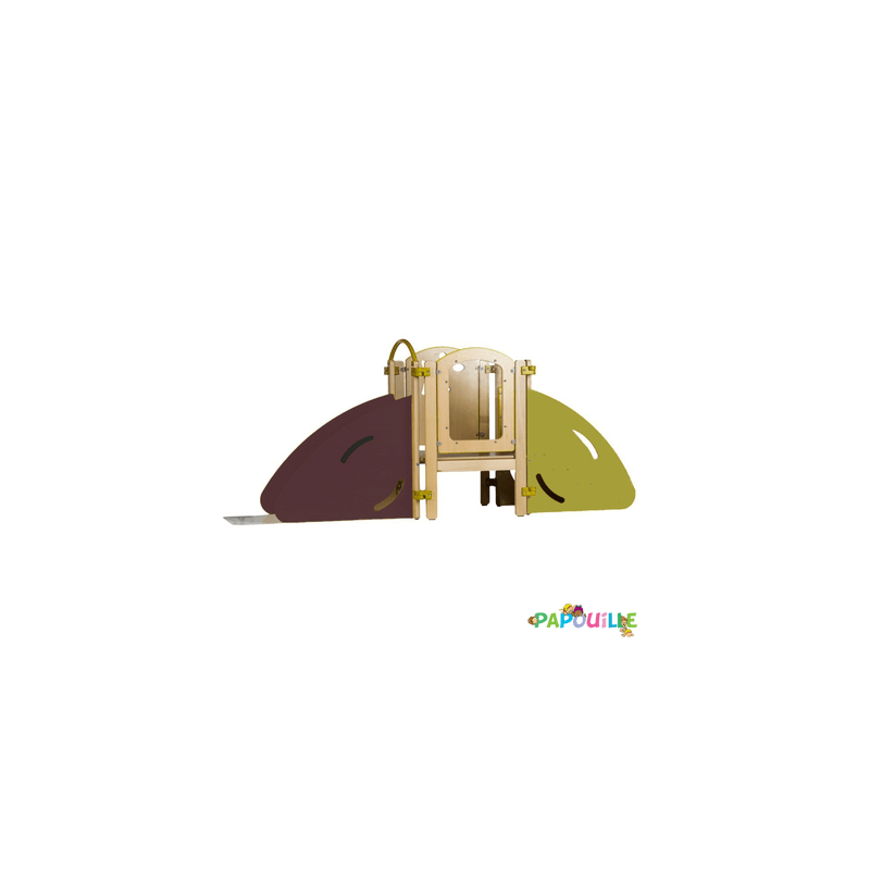 Structure 1er pas en ligne vert prune