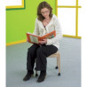 Tabouret bois sur roulettes