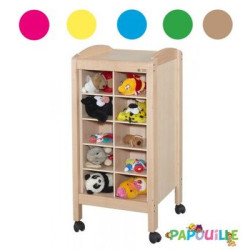 Meuble de rangement pour doudous 20 cases vernis