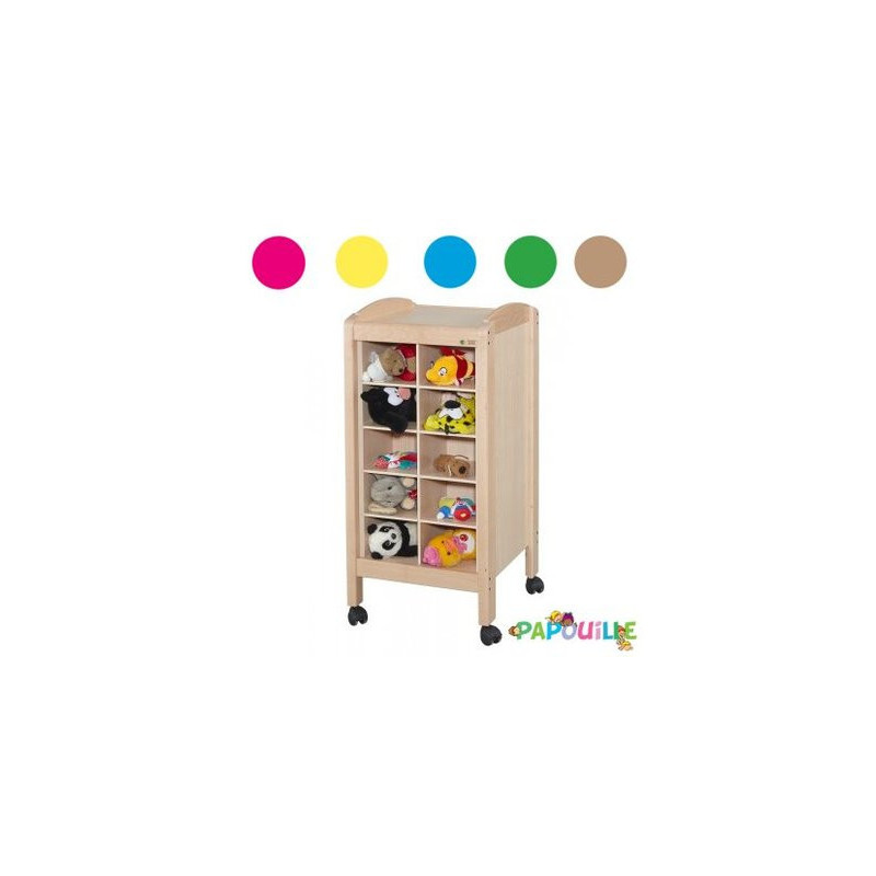 Meuble de rangement pour doudous 20 cases vernis