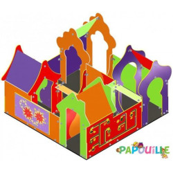 Aire de jeu extérieur labyrinthe pour enfant