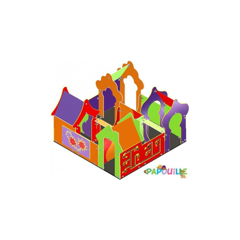 Aire de jeu extérieur labyrinthe pour enfant