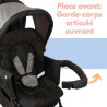 Poussette double bébé légère compacte