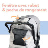 Poussette double bébé légère compacte